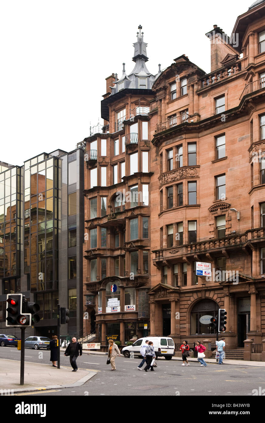UK Scotland Glasgow Saint Vincent Street The Hatrack building Stock