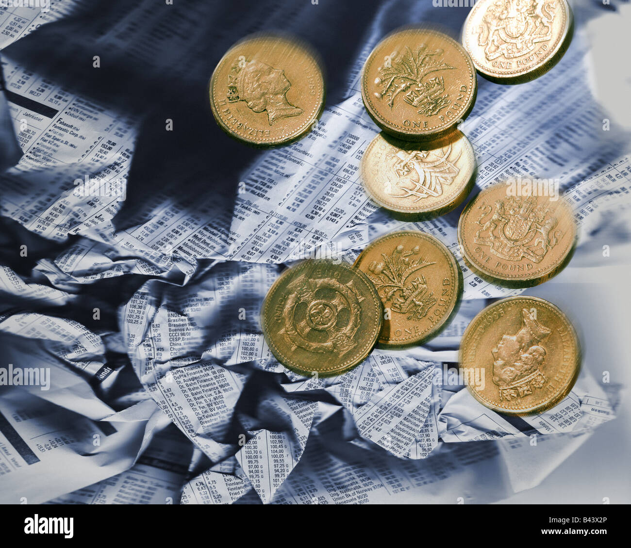 FINANCIAL CONCEPT: Credit Crunch Stock Photo