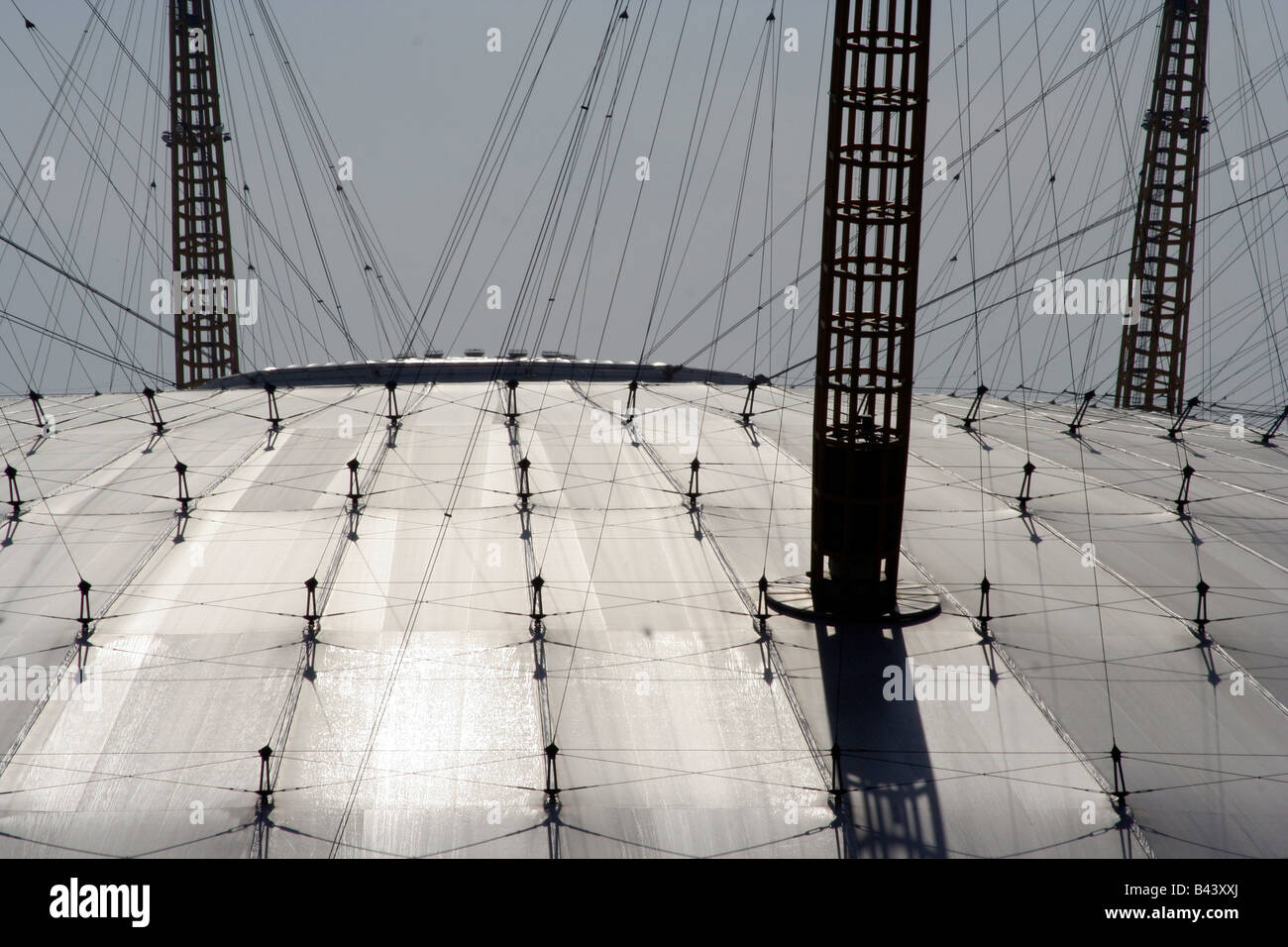 A Graphic view of the Millenium Dome Roof Stock Photo