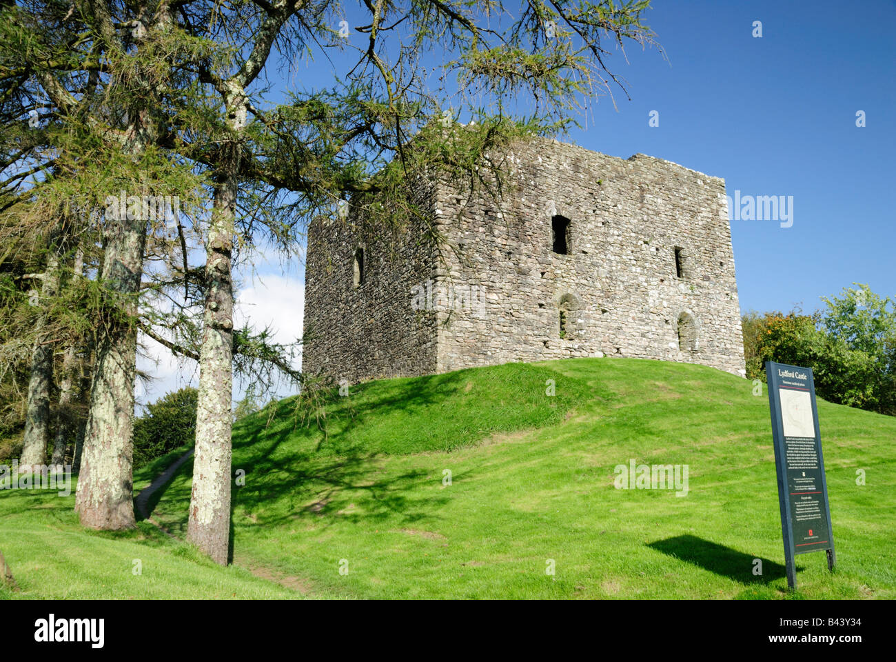 Lydford Castle, Lydford, Devon, UK Stock Photo Alamy