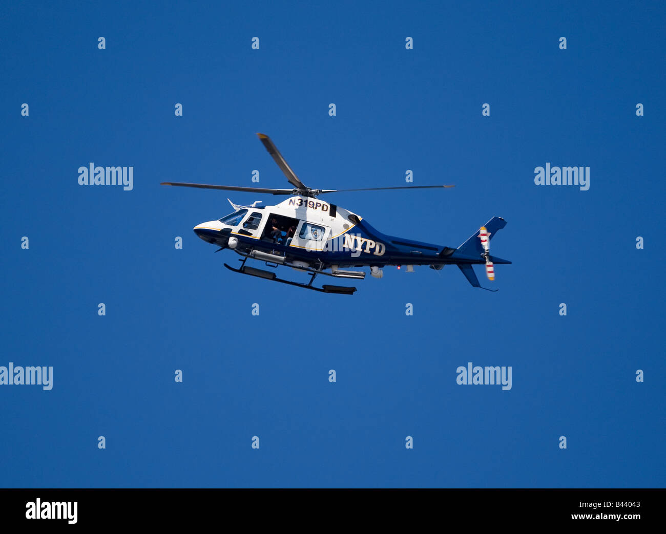 Police helicopter in the sky Stock Photo Alamy