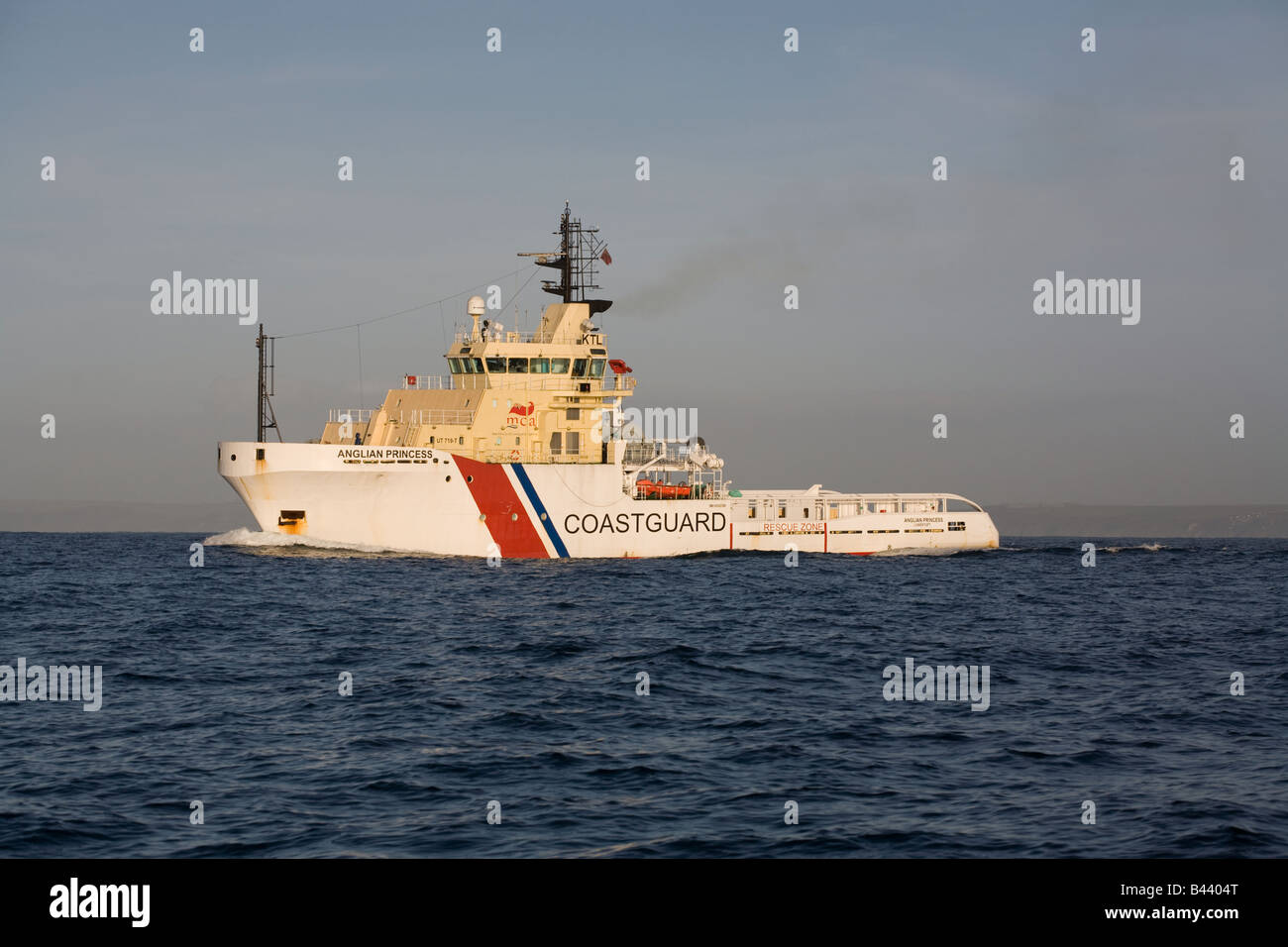 Anglian Princess Tug and Sea Safety Vessel Under contract from Klyne Tugs Lowestoft to the Marine and Coastguard Agency MCA Stock Photo