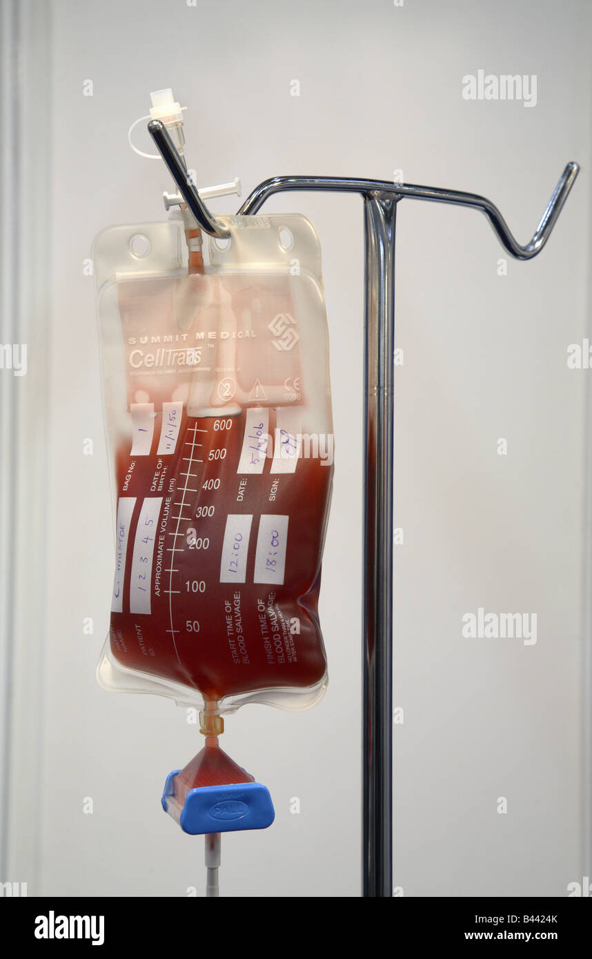 A blood bag Stock Photo