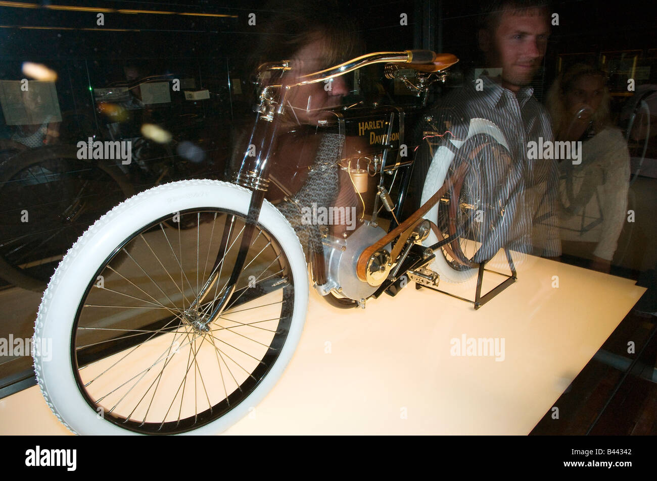 Oldest Harley-Davidson 'Serial Number One' on display at the companies new museum in Milwaukee,Wisconsin,USA Stock Photo