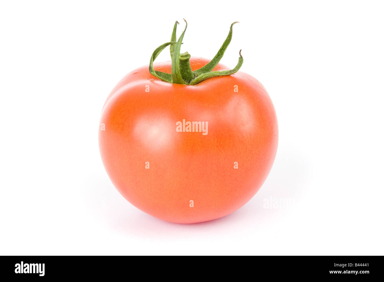 Ripe tomatoes isolated on a white background Stock Photo