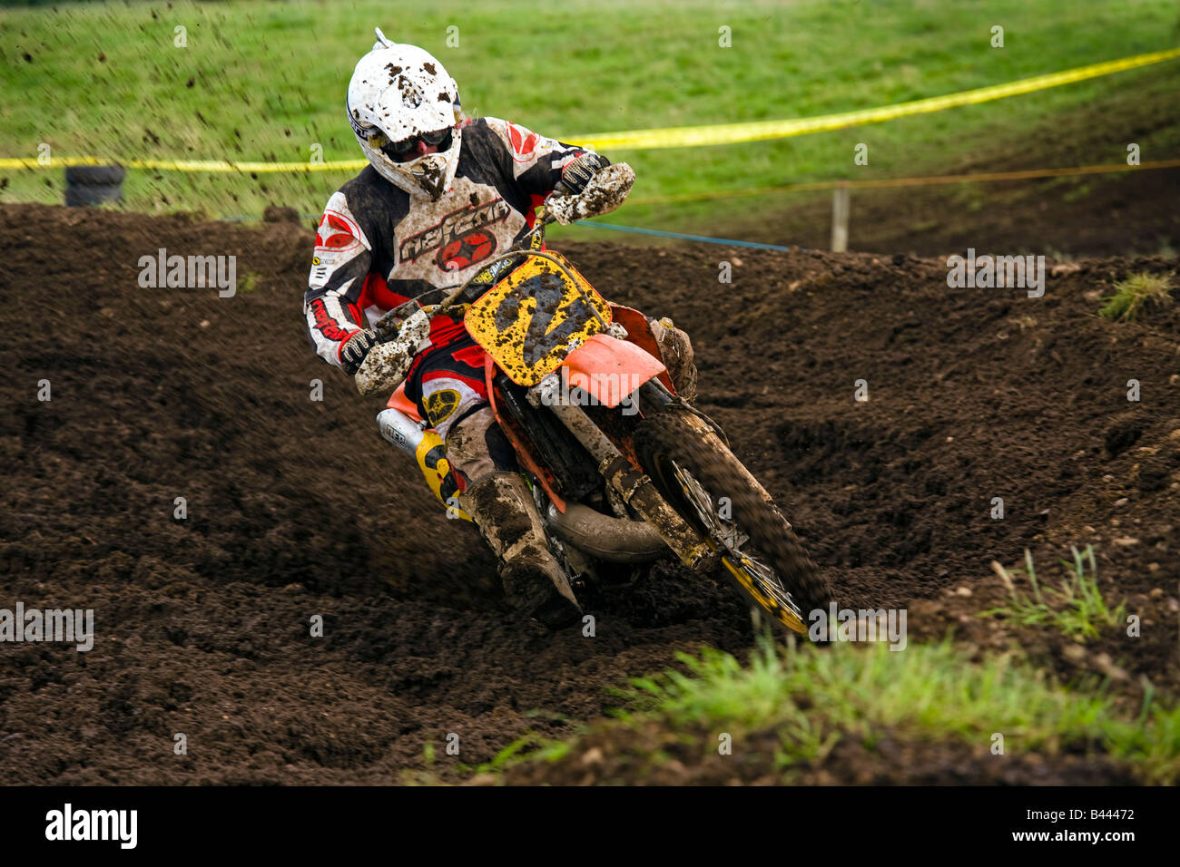 Motocross racing, racing circuit, Darvel, Ayrshire, Scotland, UK Stock Photo