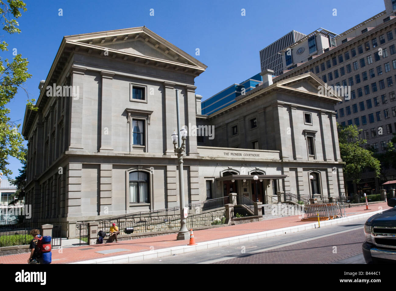 Portland Oregon OR USA Pioneer Courthouse Square Stock Photo