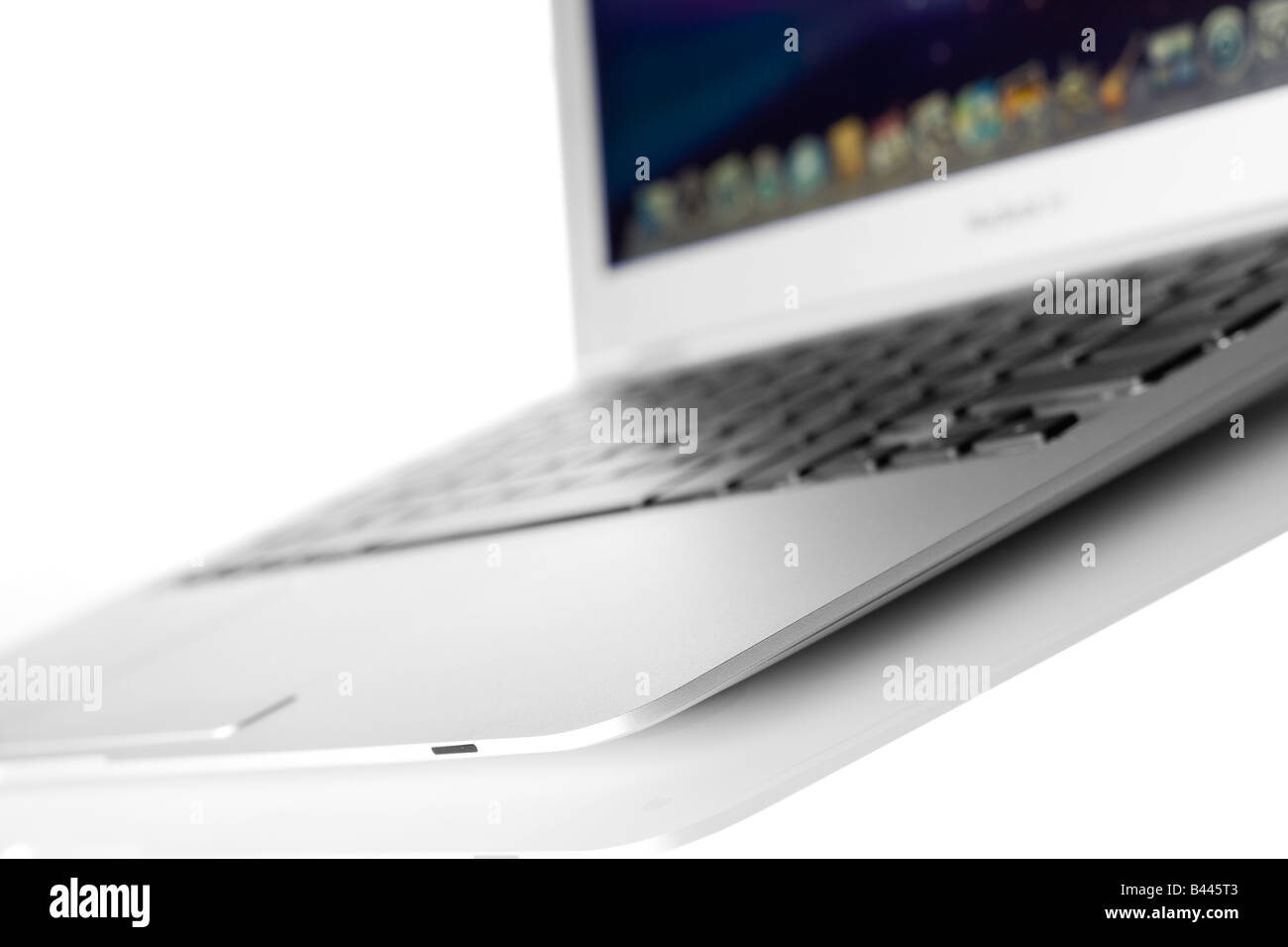 Stylish Laptop Open Stock Photo