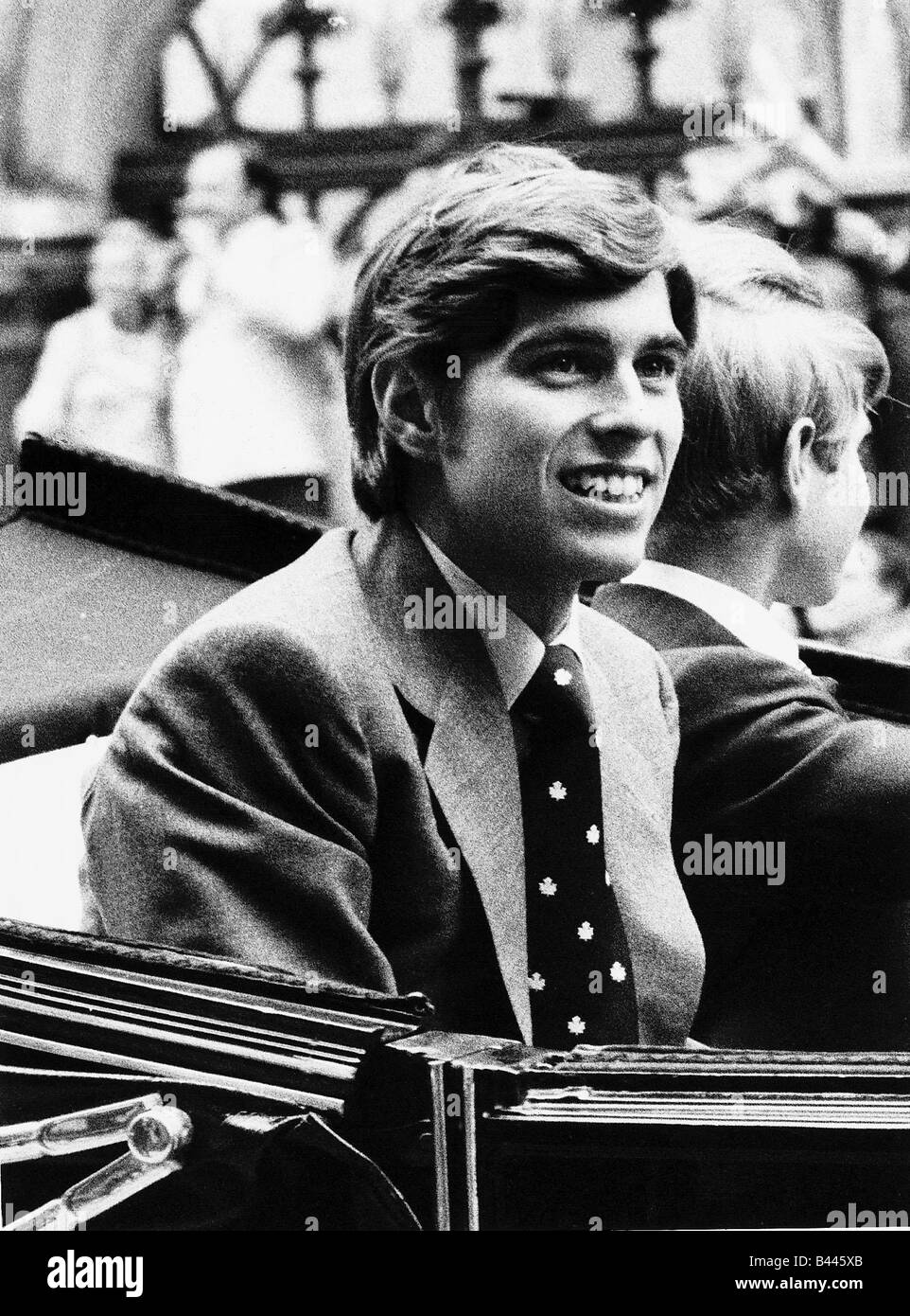 Prince Andrew Duke Of York Black and White Stock Photos ...