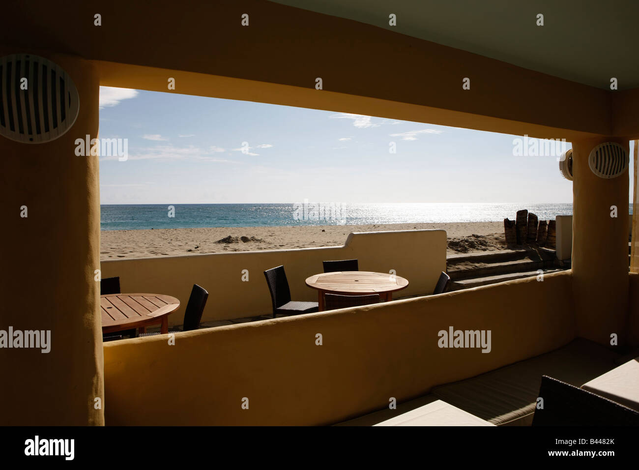 restaurant at kite beach hotel in the Dominican Republic Stock Photo