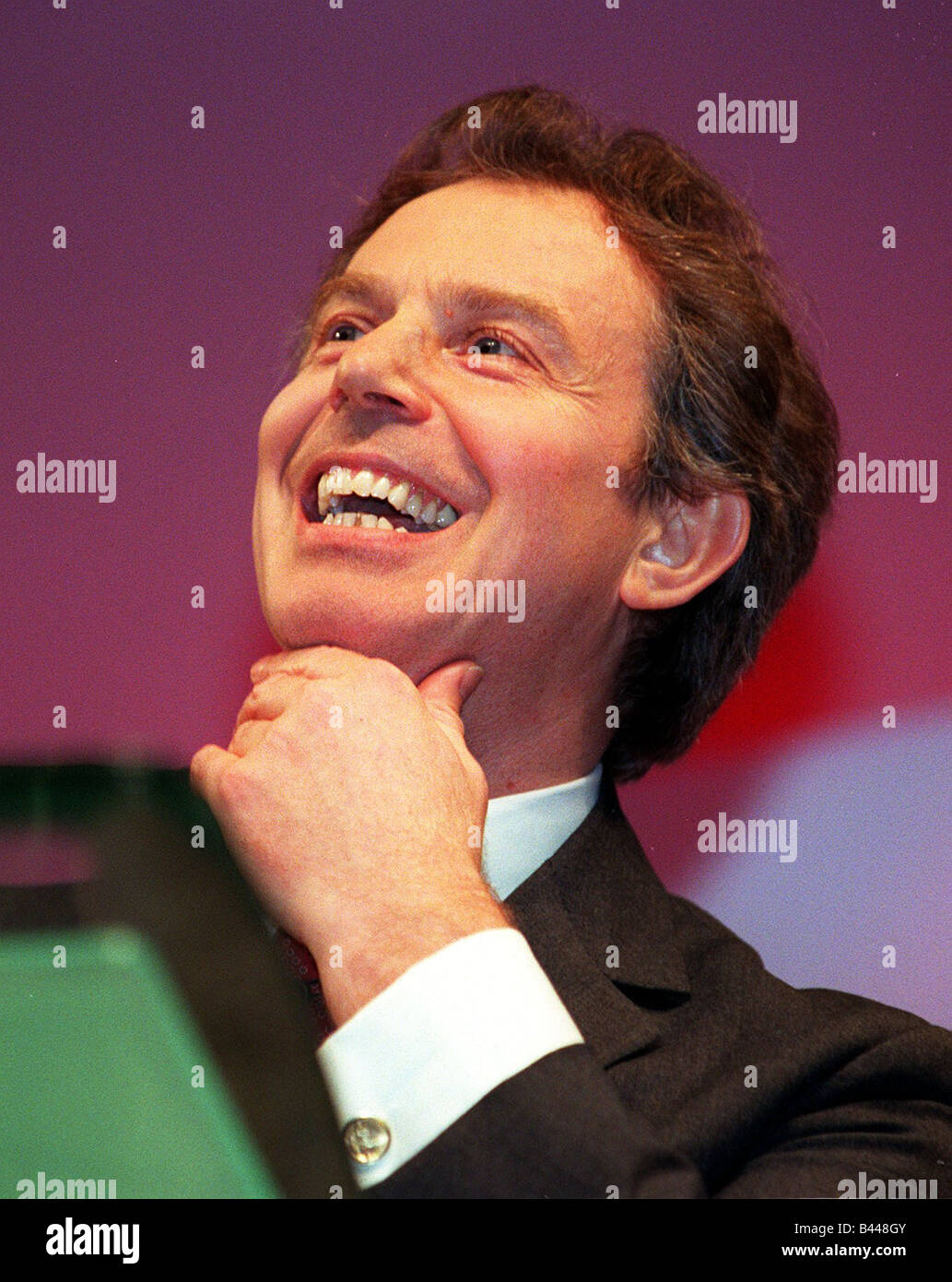 Tony Blair during speech 10th March 2000 at the Scottish Labour Party