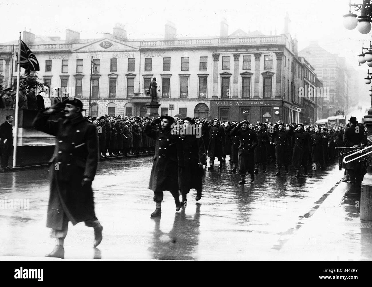 World War Two Home Guard stand down parade in Square Glasgow
