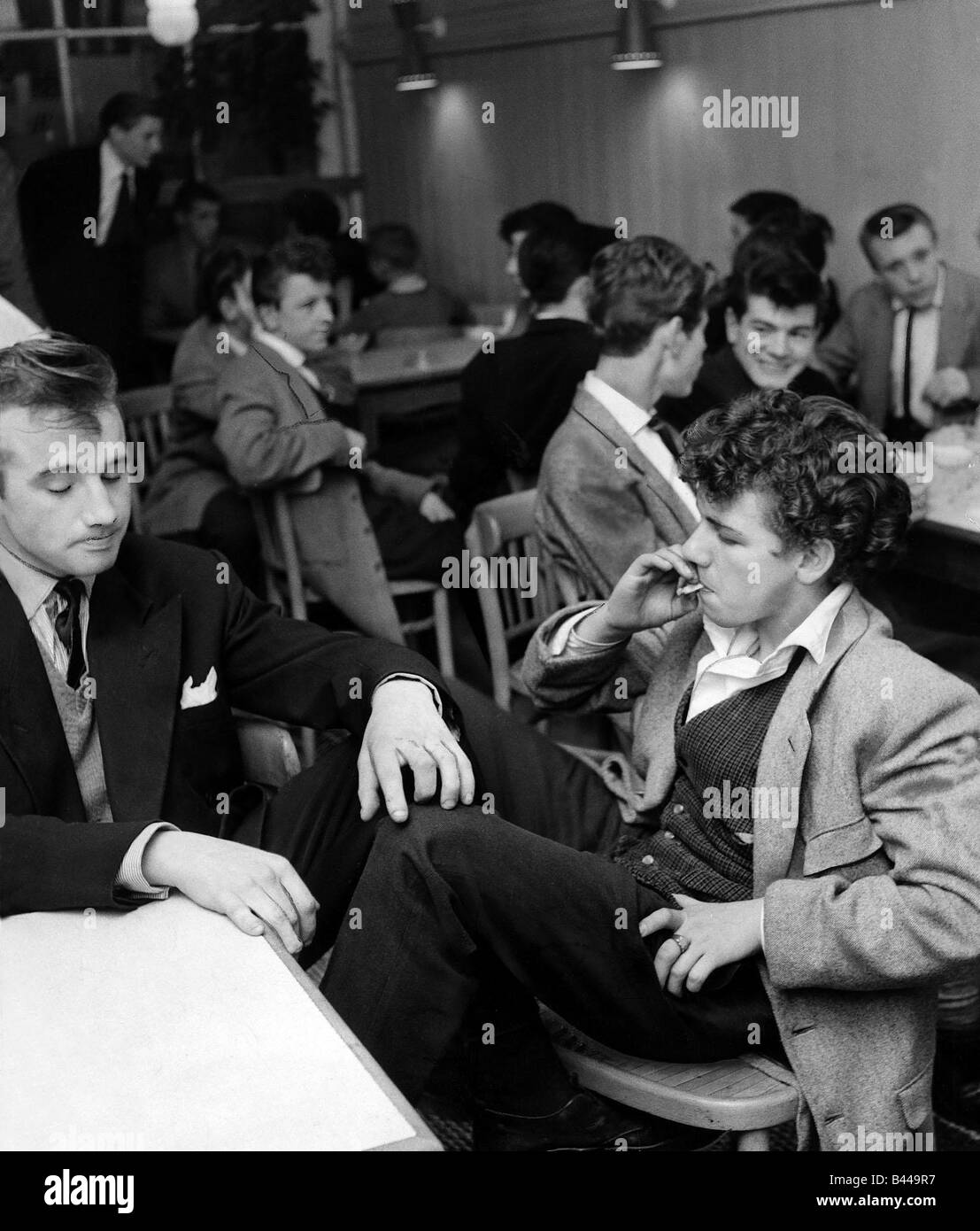 Teen canteen Black and White Stock Photos & Images Alamy