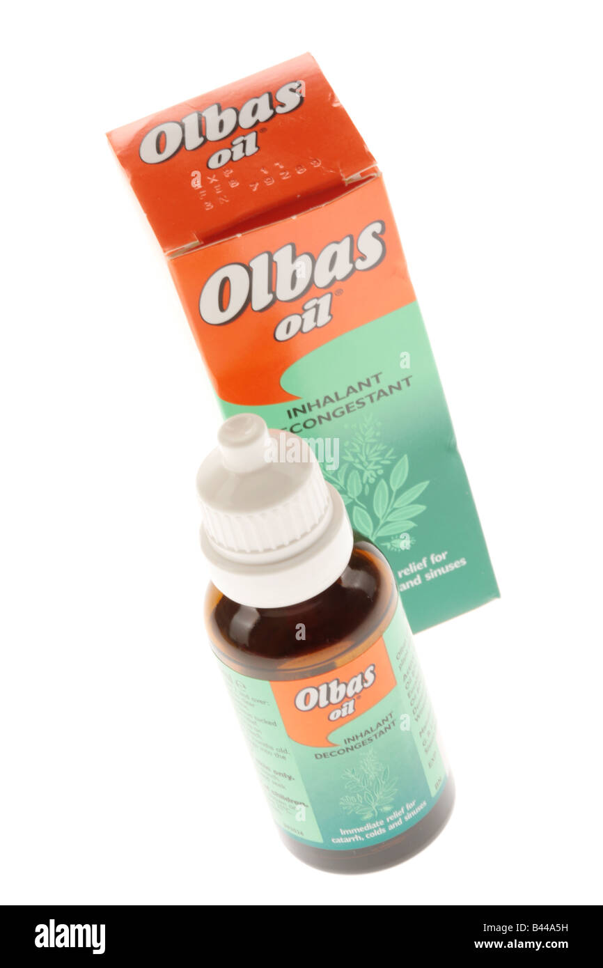 Bottle of Olbas Oil Stock Photo Alamy