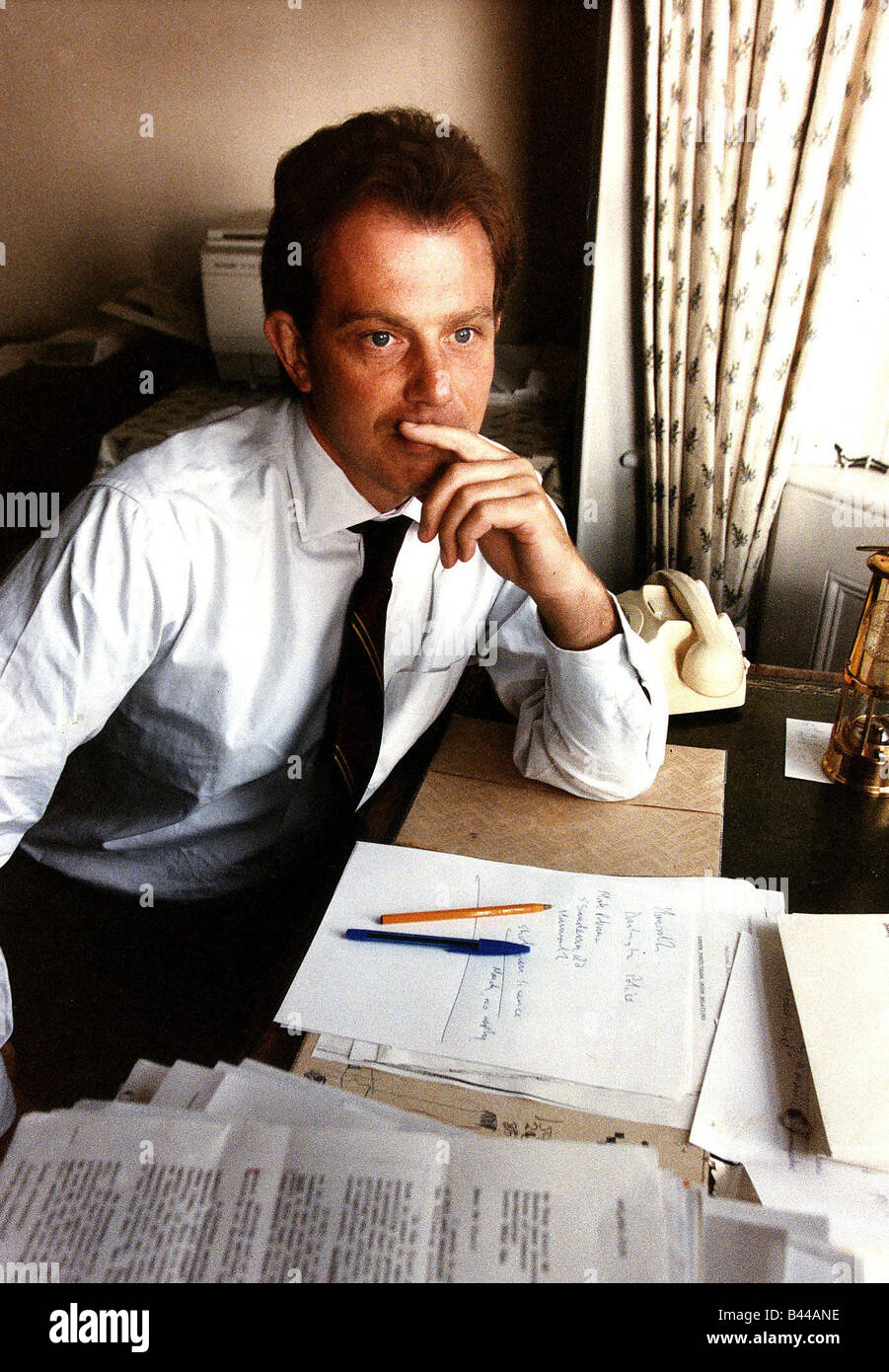 Tony Blair MP leader of the Labour opposition Stock Photo - Alamy
