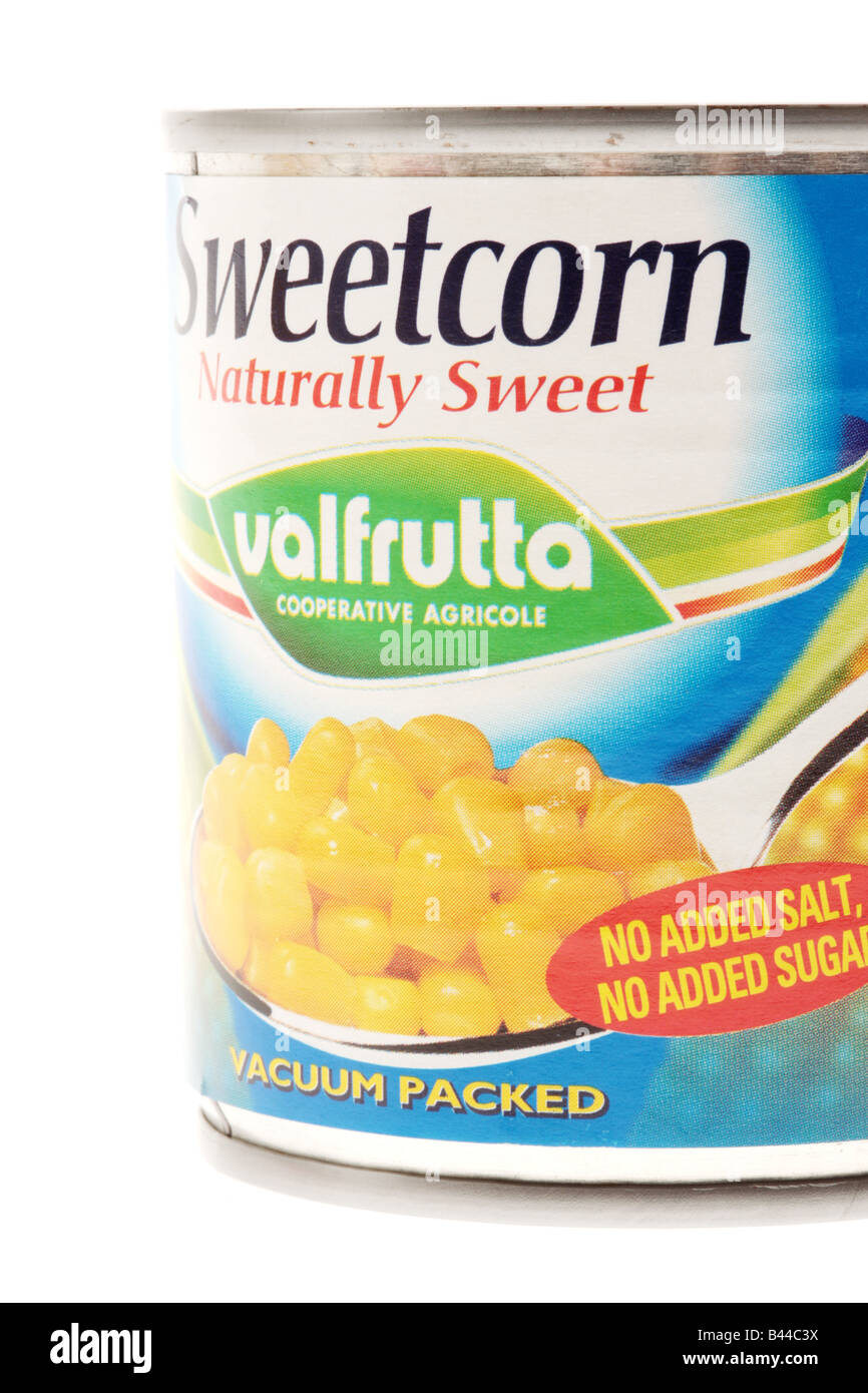 Tin of Sweetcorn Stock Photo Alamy