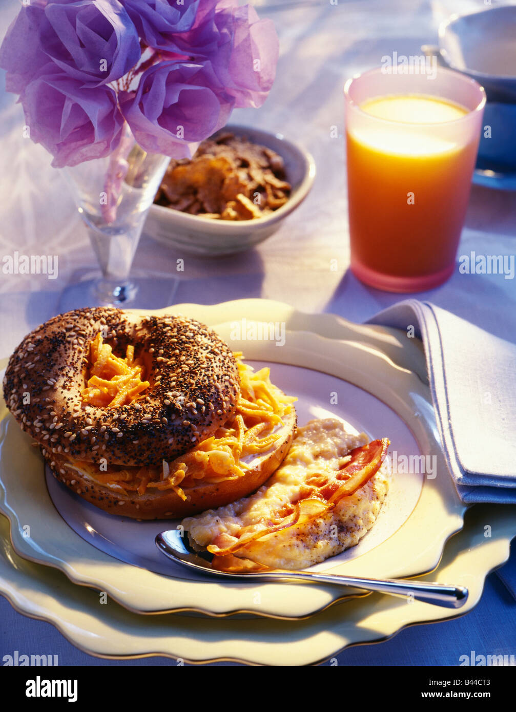 scrambled eggs for brunch Stock Photo - Alamy