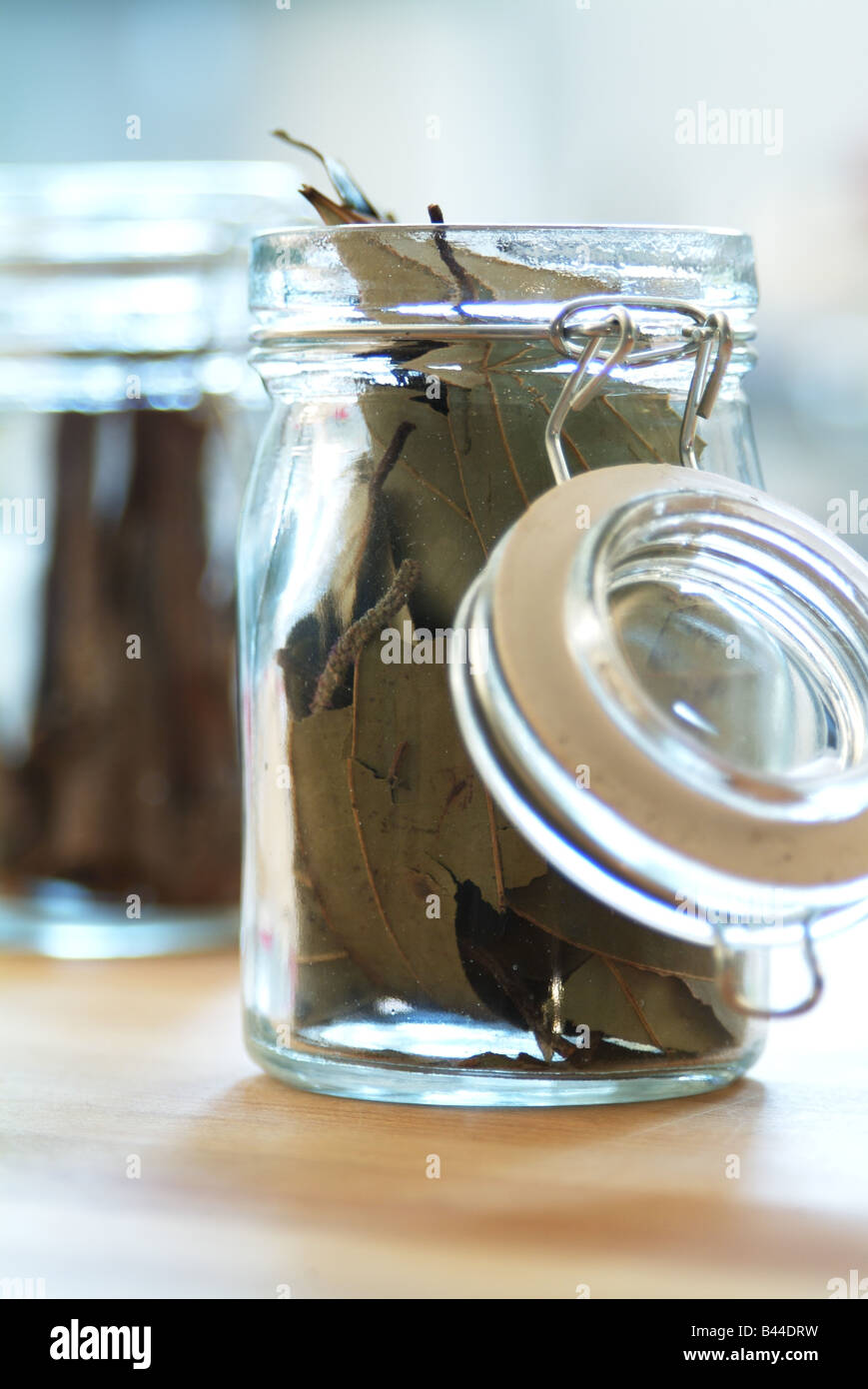 Dried bay leaves Stock Photo Alamy