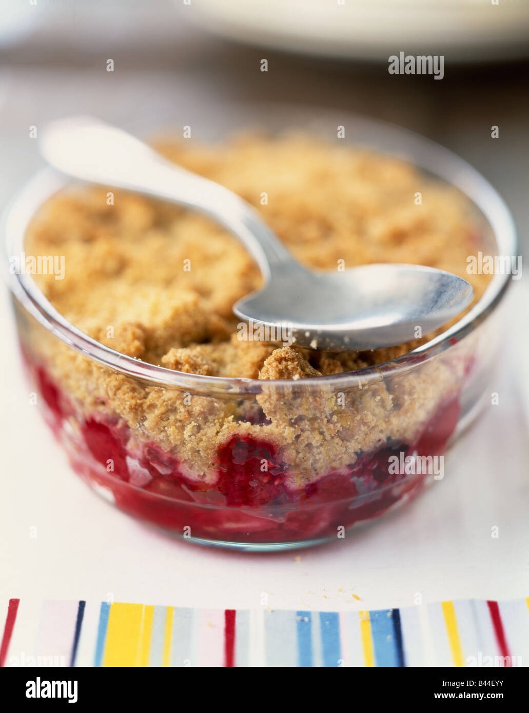 Summer fruit crumble Stock Photo Alamy