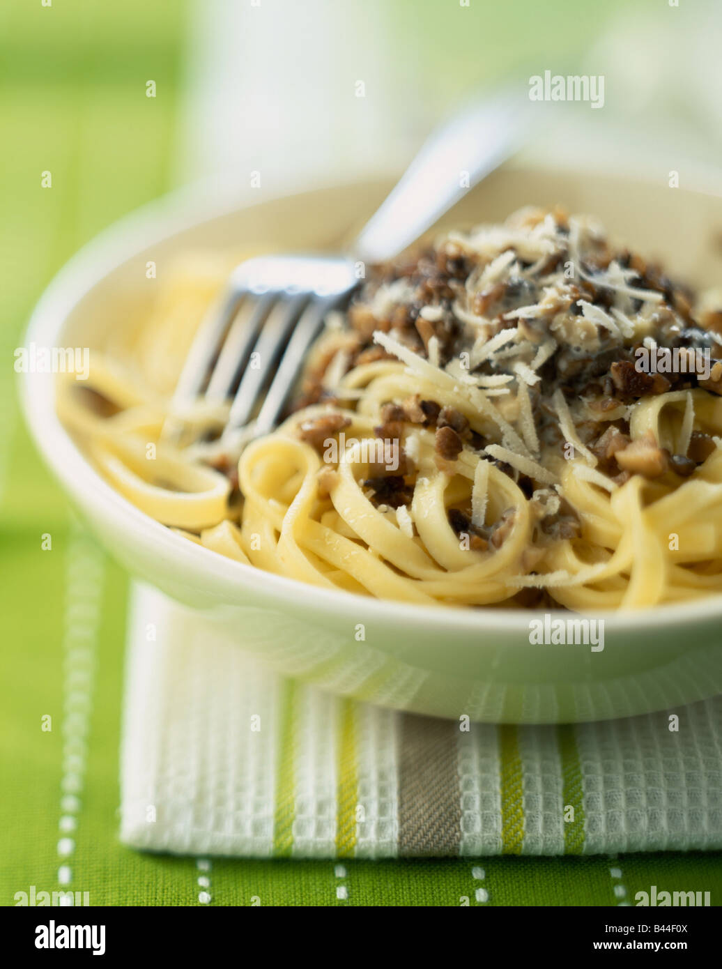 Tagliatelles with lentils Stock Photo Alamy