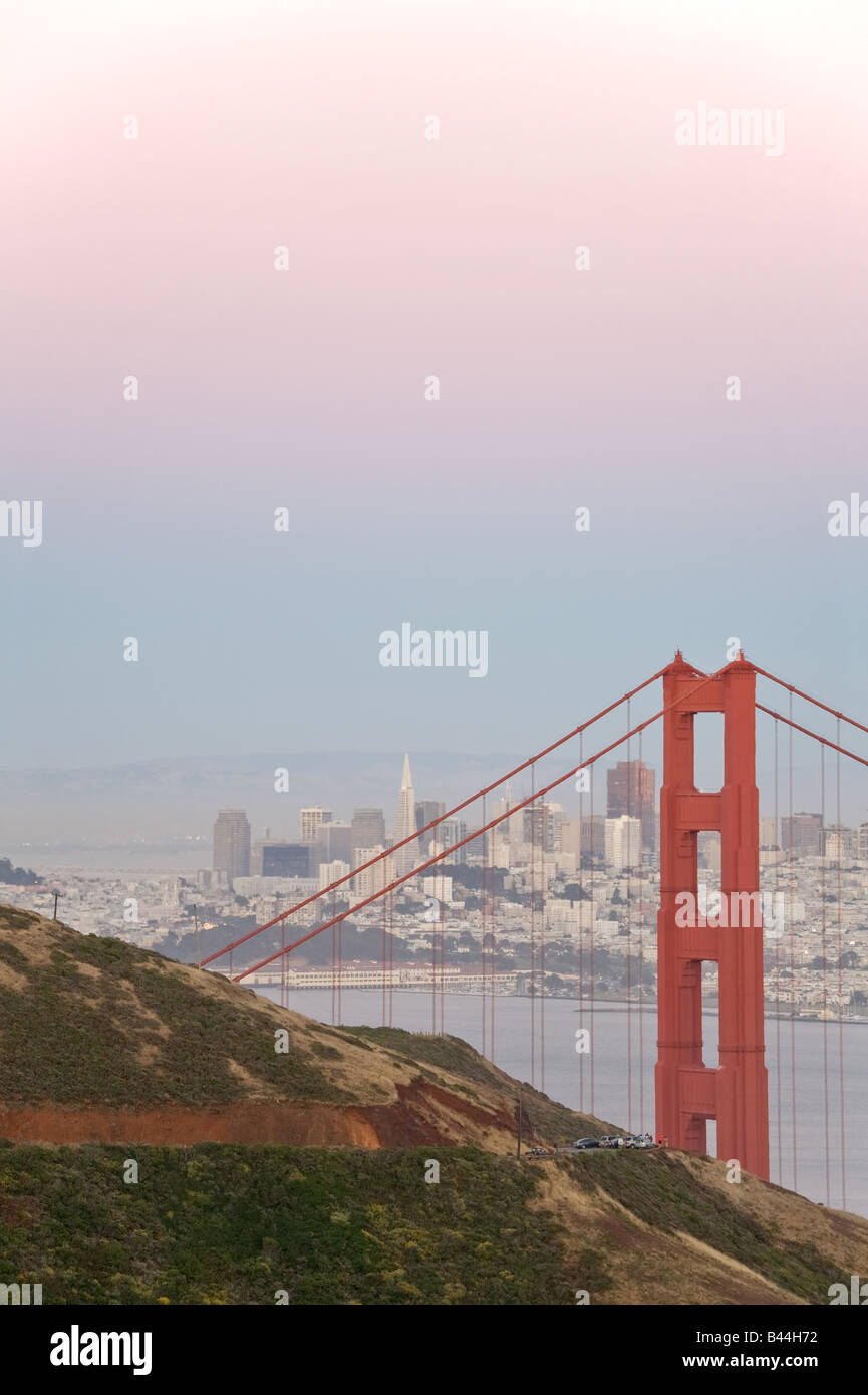 Golden gate bridge cityscape background san francisco hi-res stock ...