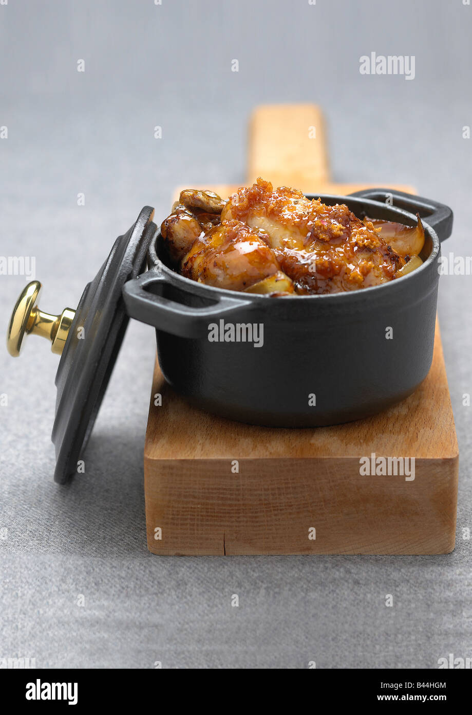 caramelized rabbit casserole Stock Photo - Alamy