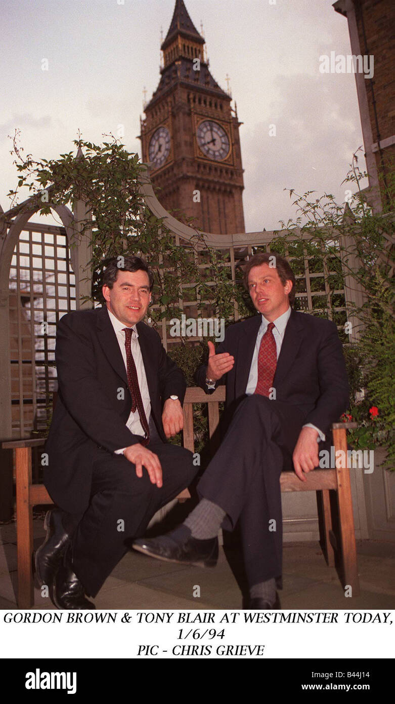 Gordon brown tony blair 1994 hi-res stock photography and images - Alamy
