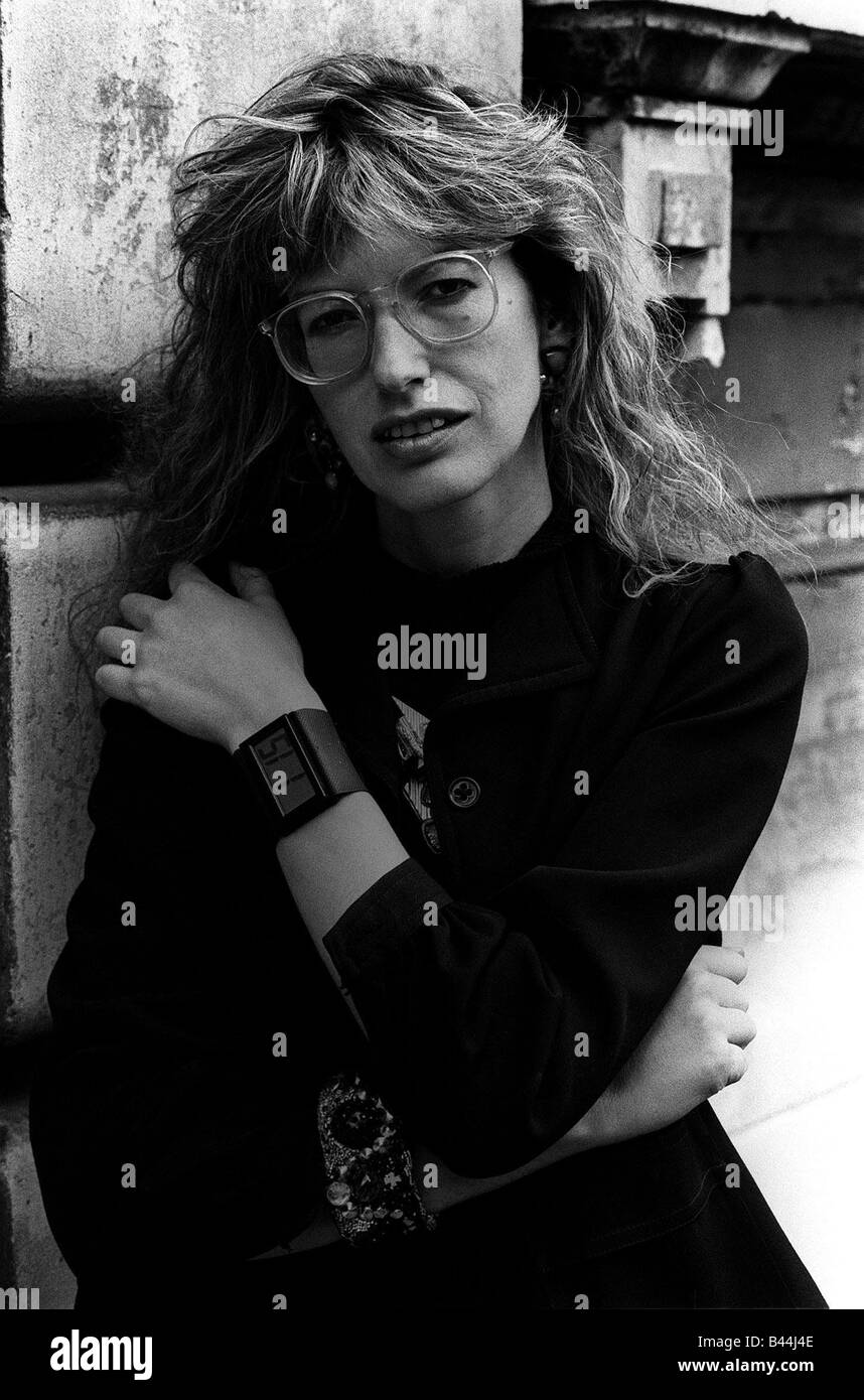 Janet Street Porter April 1986 in London weby Stock Photo
