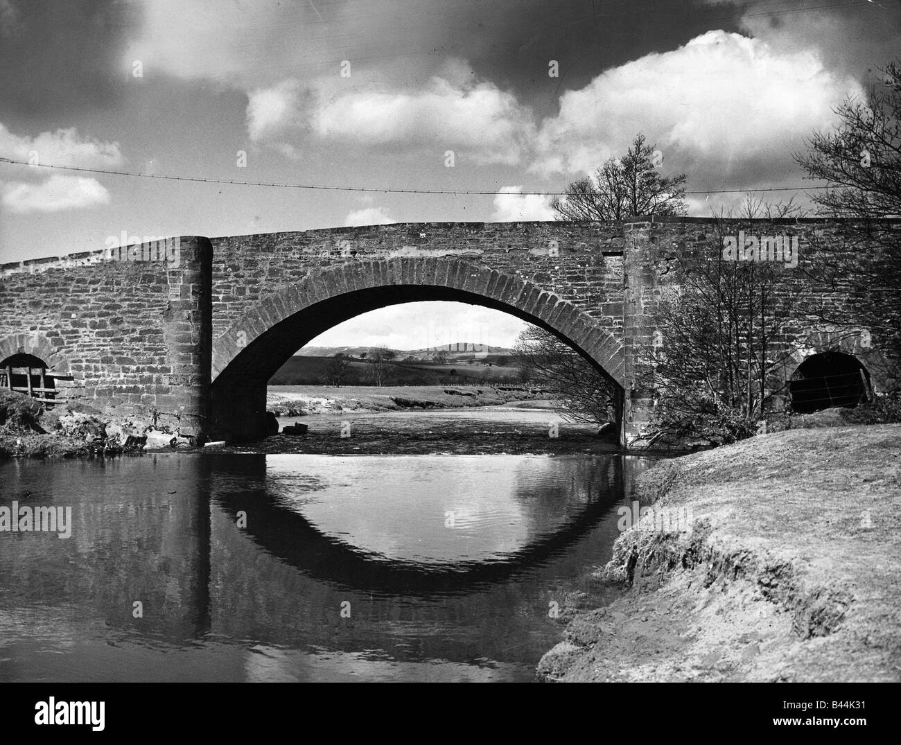 River Blane bridge June 1951 Near Killearn Stock Photo