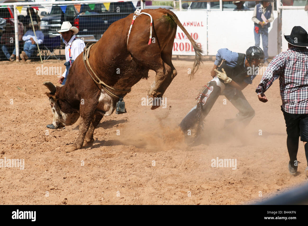 Bull riding. Utah Navajo Fair and Rodeo. Blanding Stock Photo - Alamy