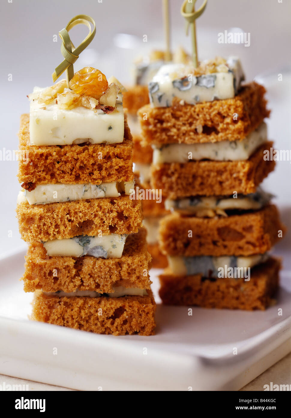 Gingerbread and roquefort club sandwich Stock Photo - Alamy