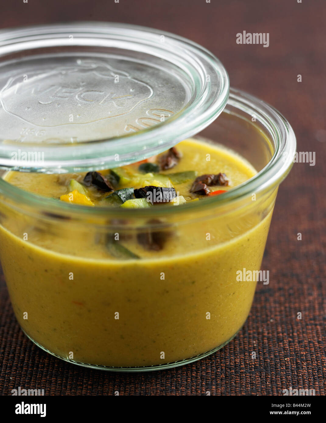 cream of ratatouille with olives Stock Photo Alamy