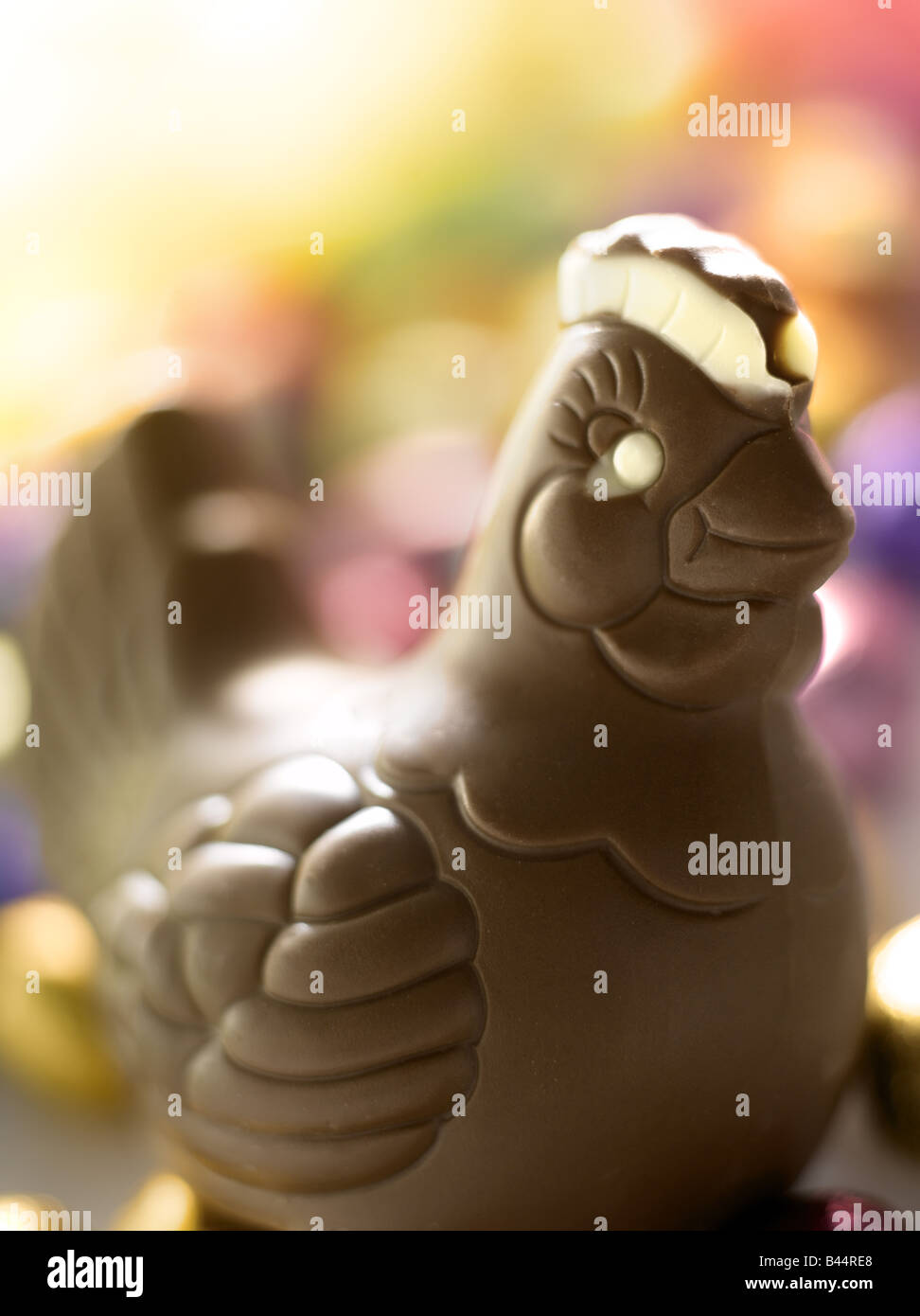 Chocolate Easter hen Stock Photo Alamy