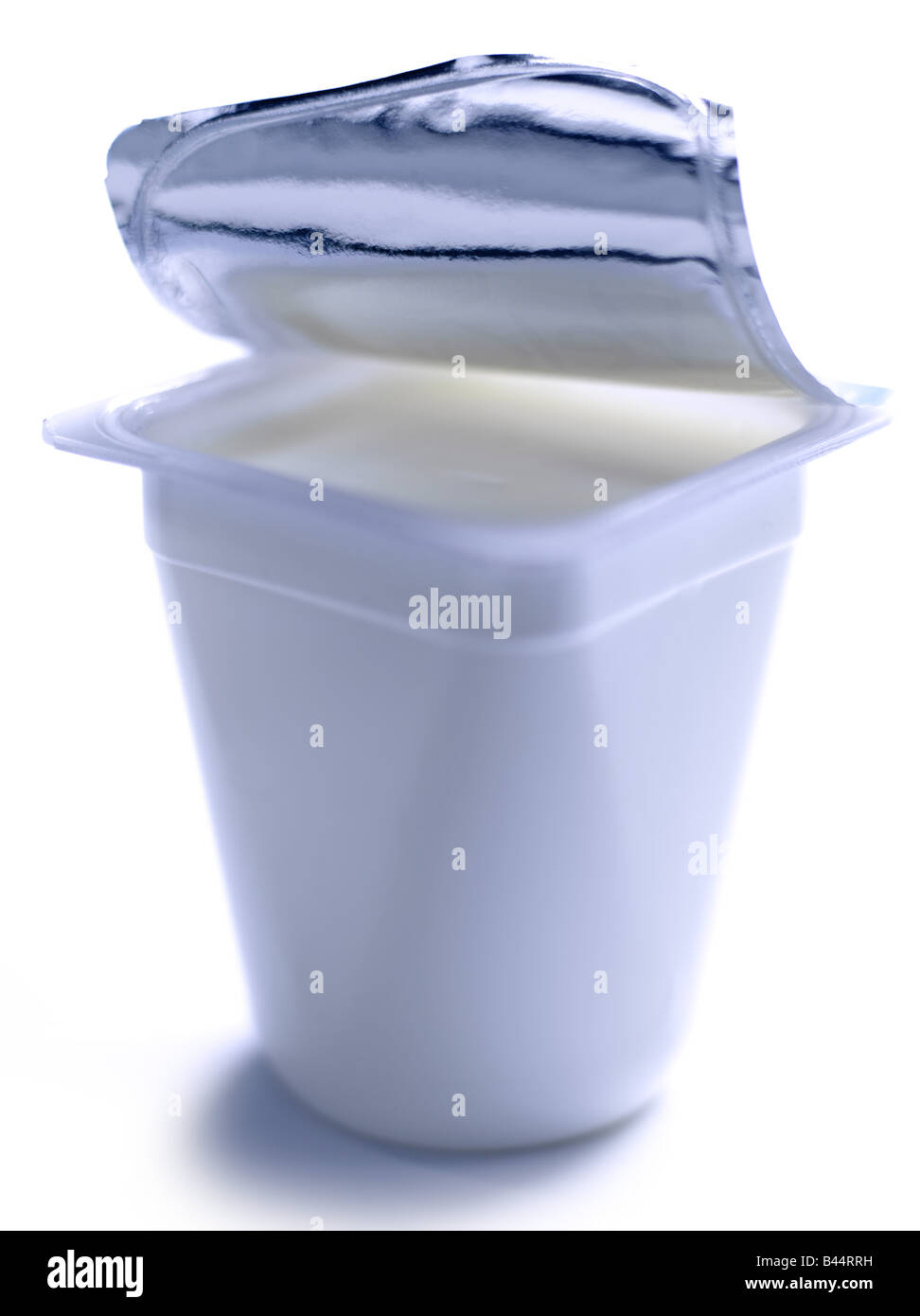 Pot of plain yoghurt Stock Photo Alamy