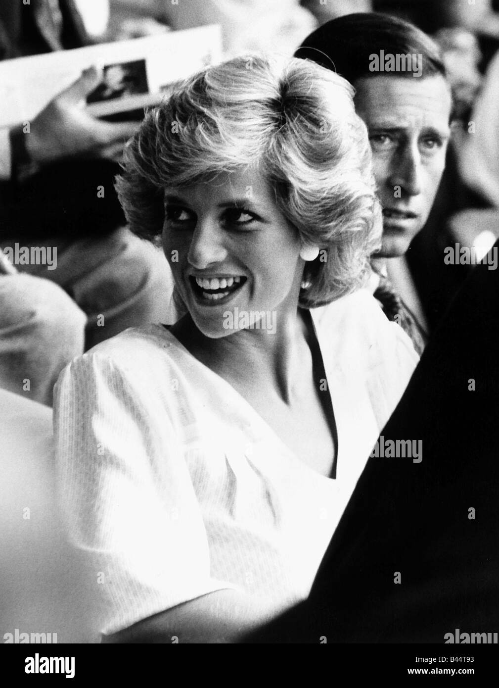 Diana princess of wales live aid Black and White Stock Photos & Images ...