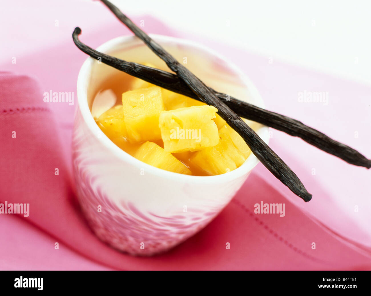 pineapple with vanilla Stock Photo Alamy