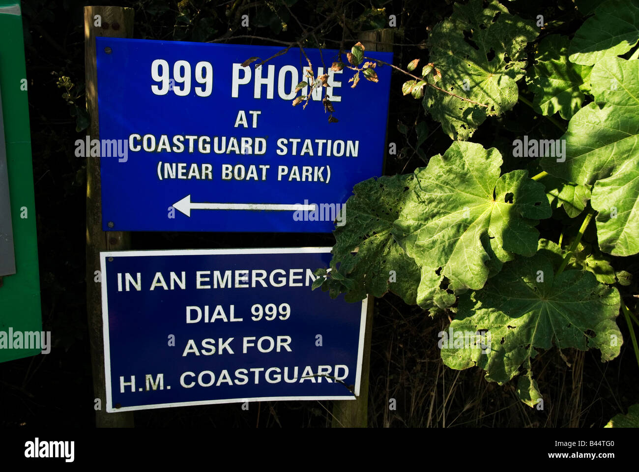 Kimmeridge Bay Dorset England Coastguard information Stock Photo