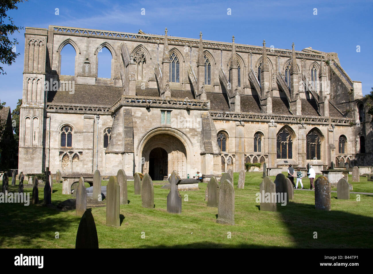 Malmesbury abbey benedictine monastery ruins wiltshire england uk gb Stock Photo