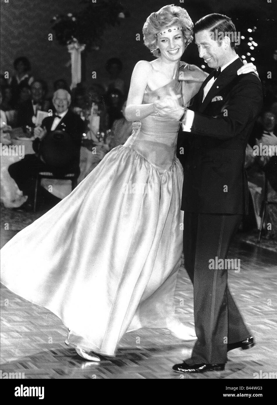 Princess Diana and Prince Charles dancing together in ...