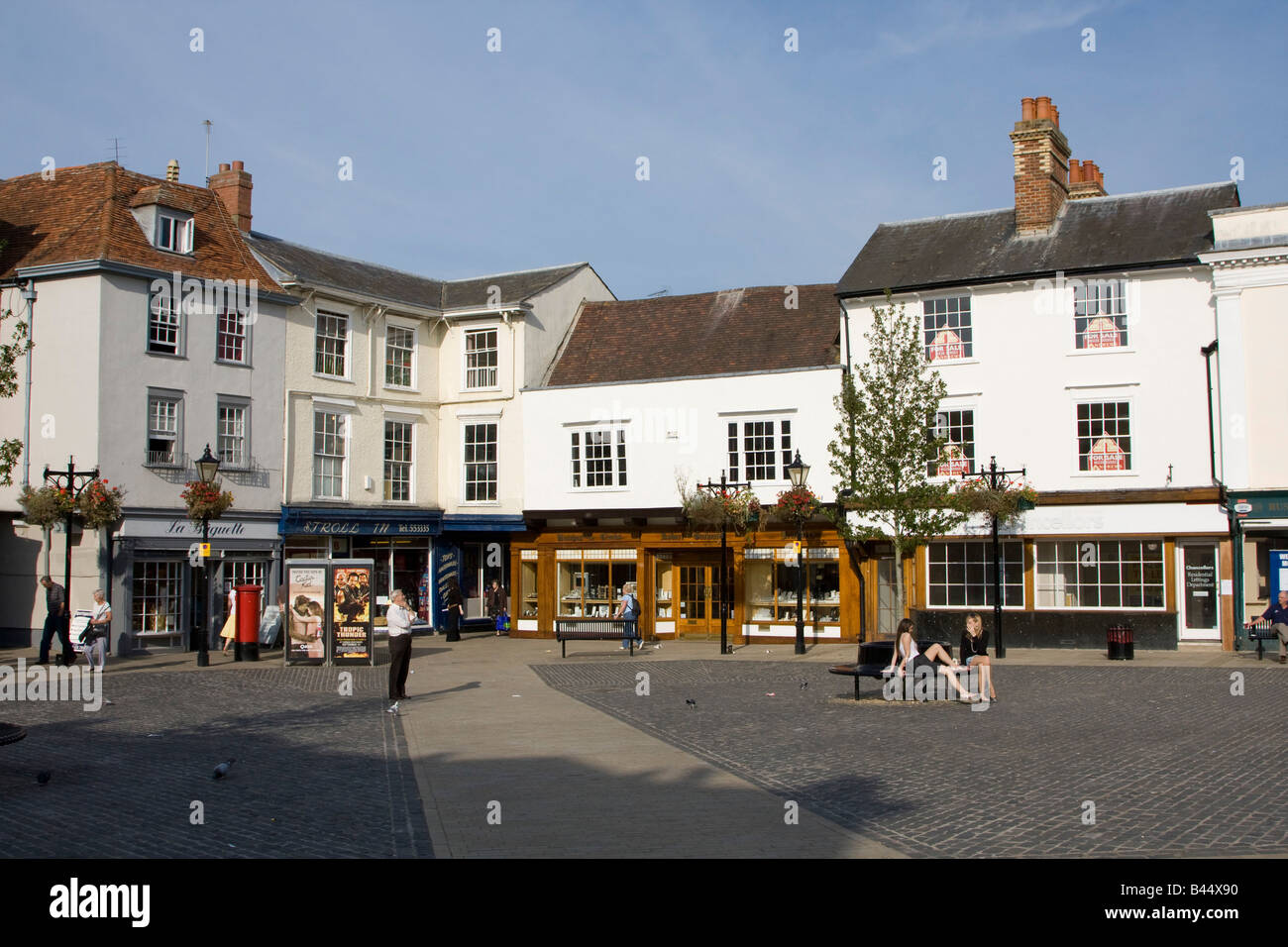 Market square Abingdon town centre oxfordshire england uk gb Stock Photo