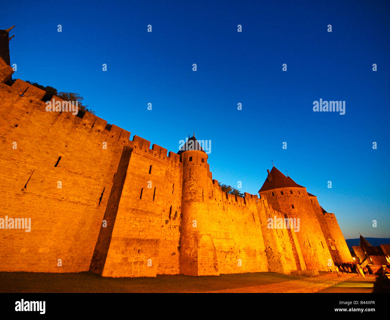 medieval fortified city Carcassonne, France Stock Photo