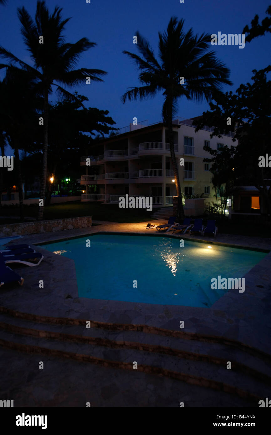 kite beach hotel in the Dominican Republic at dusk Stock Photo Alamy