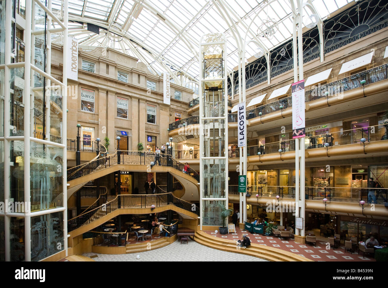 UK Scotland Glasgow Buchanan Street Princes Square indoor shopping