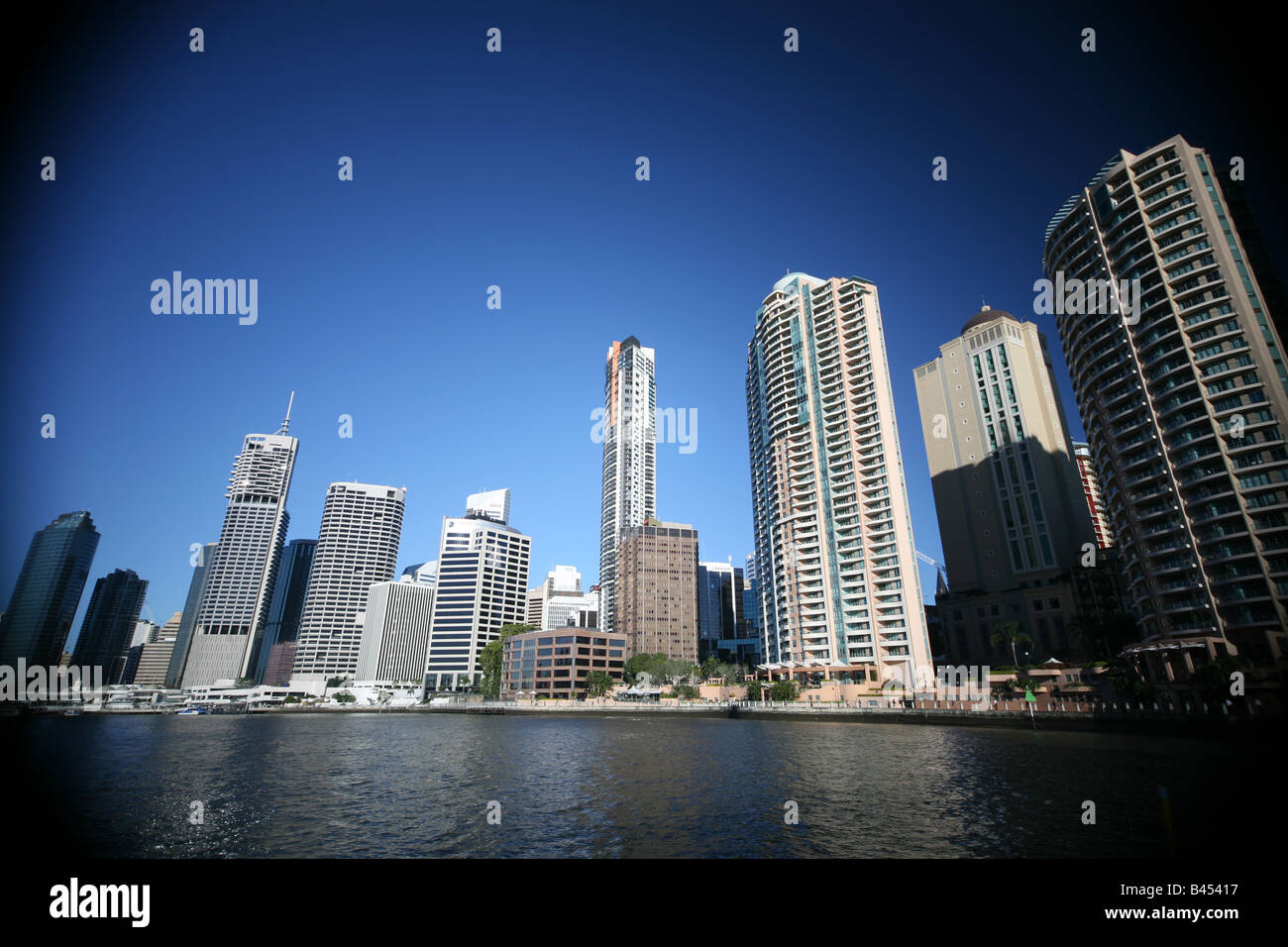 Riverside and CBD, City of Brisbane, Queensland, Australia Stock Photo
