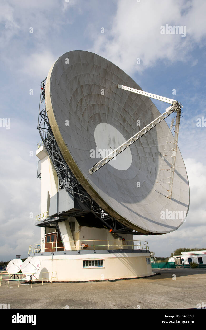 Arthur the huge Grade 2 listed satellite dish Futureworld Goonhilly Helston Cornwall UK Stock Photo