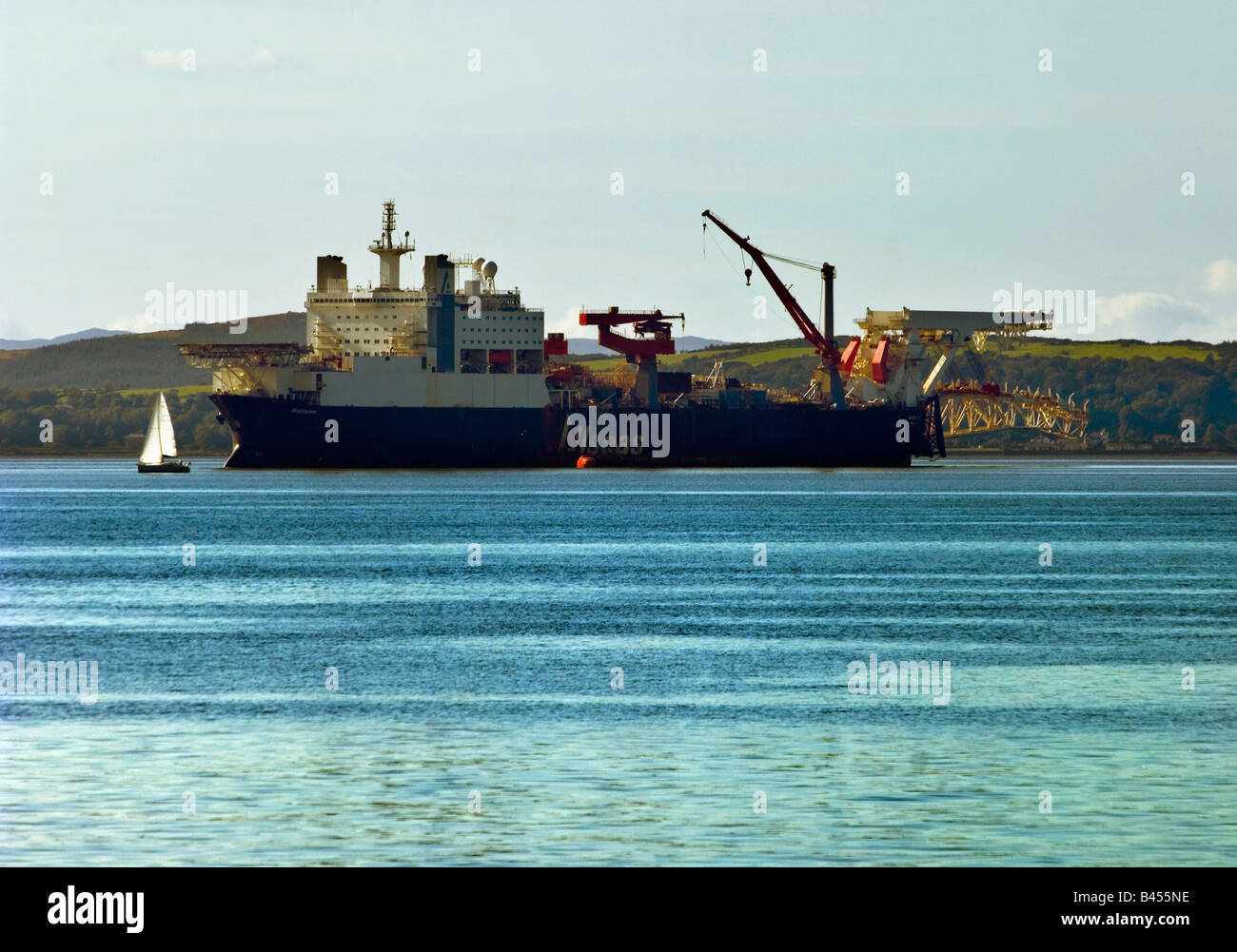 Solitaire pipe laying ship operated by Swiss firm Allseas. The largest