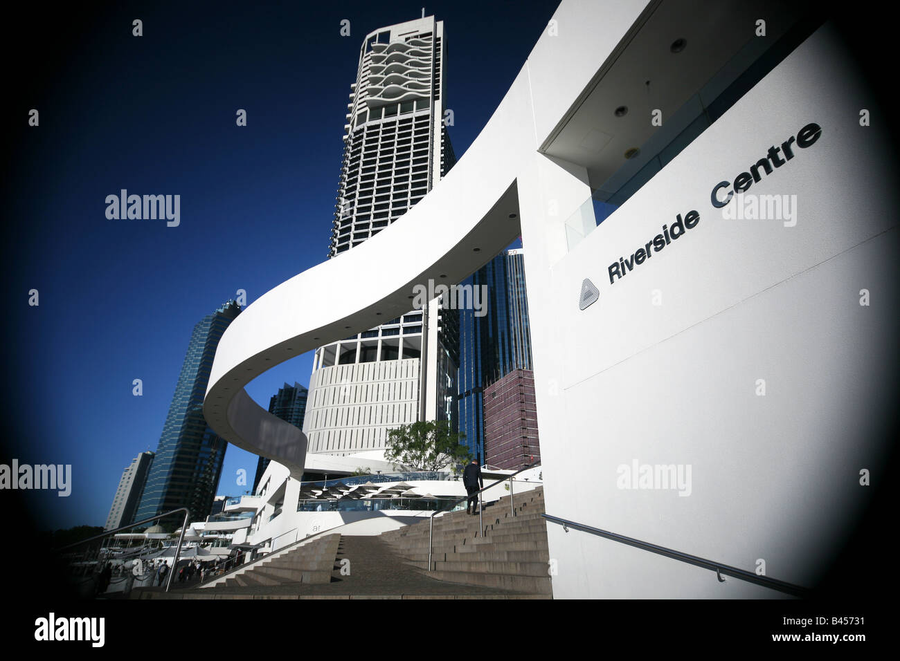 Riverside and CBD, City of Brisbane, Queensland, Australia Stock Photo