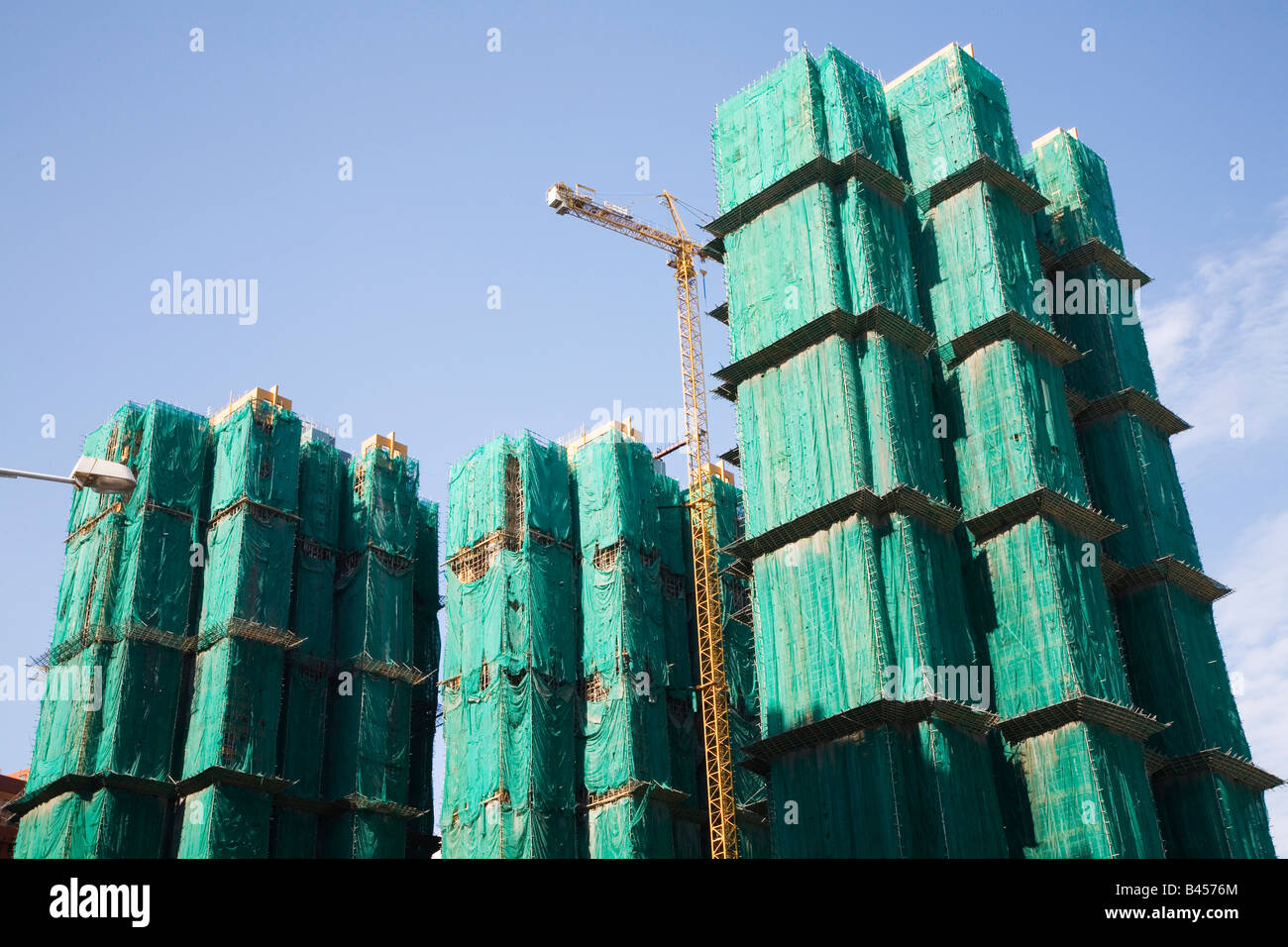 China, Hong Kong, Skyscraper Under Construction Stock Photo - Alamy - Skyscraper Construction Hong Kong