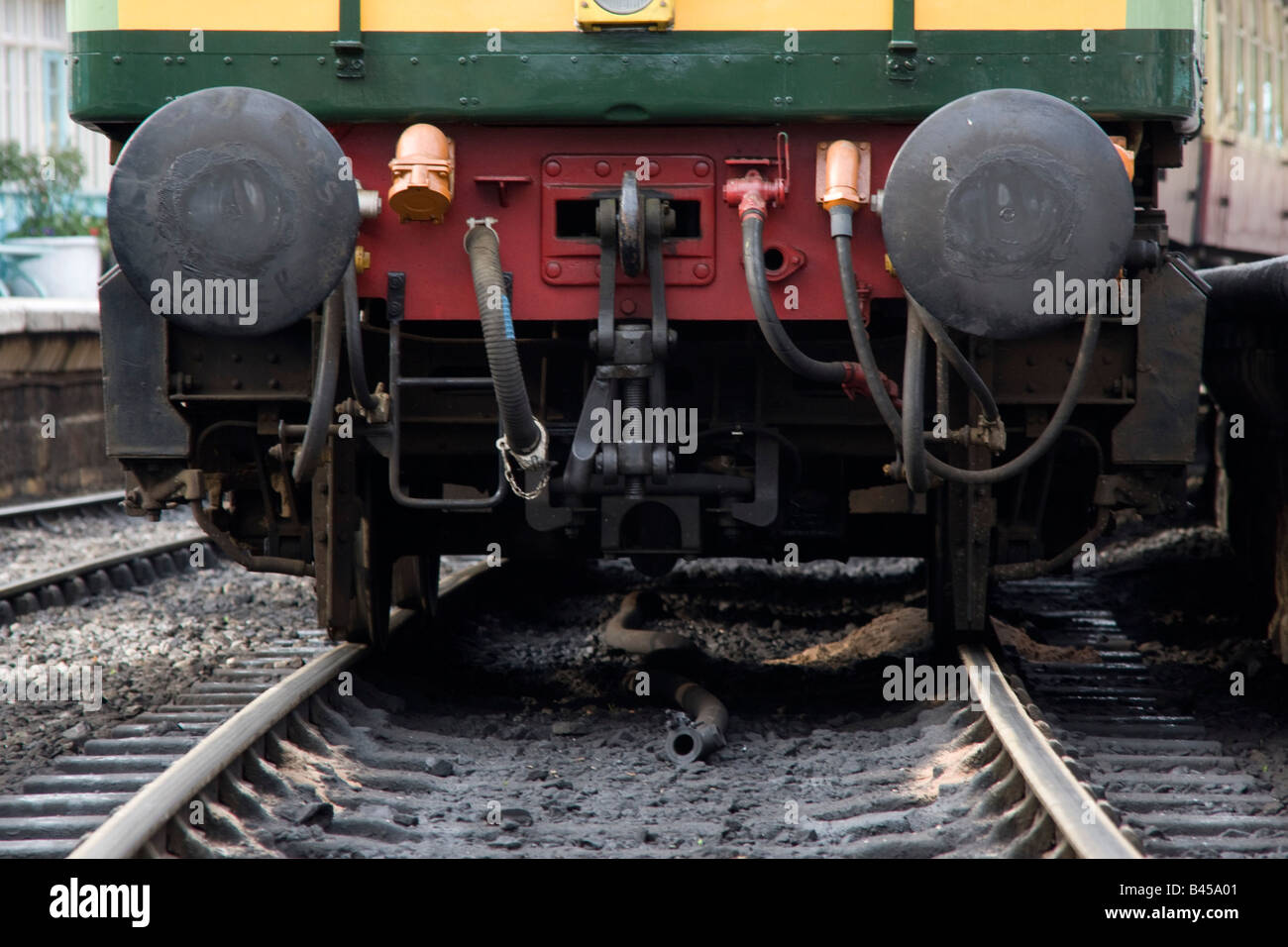 A train on the tracks Stock Photo Alamy