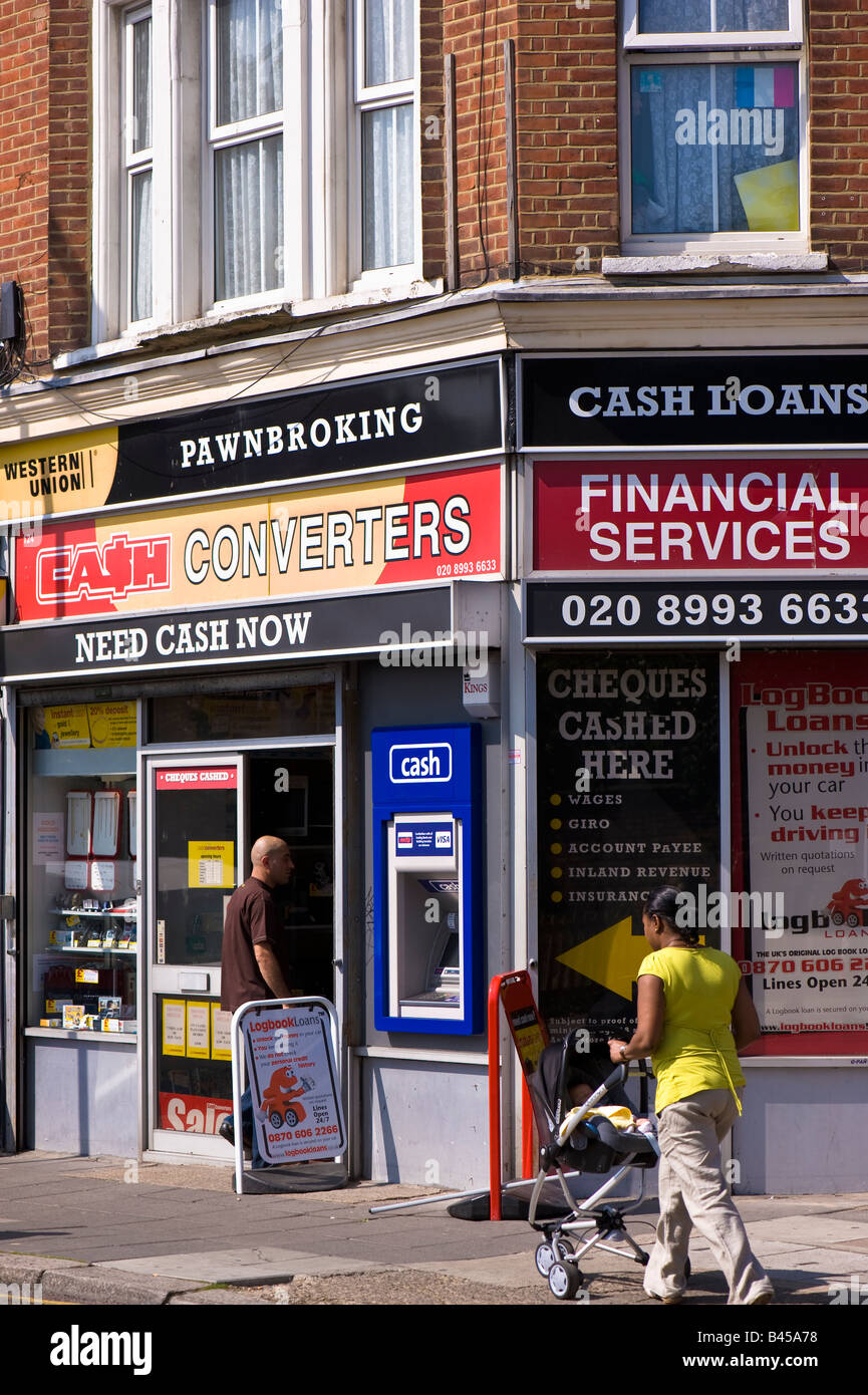 Pawn shop Acton W3 London United Kingdom Stock Photo